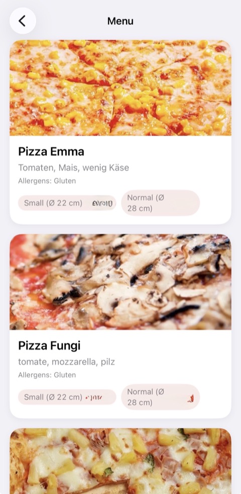 Speisekarte